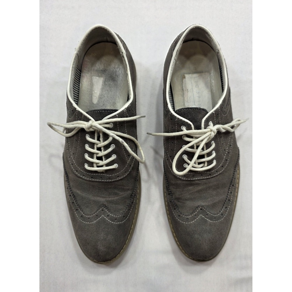 Public Opinion Men's Gray Suede Oxford Wing Tip‎ Shoes. Size 9.5